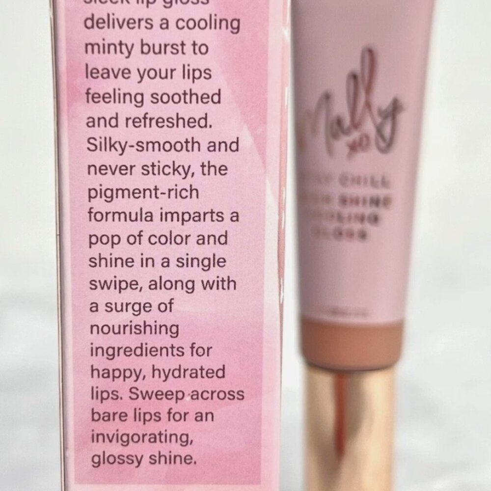 Mally XO Stay Chill High Shine Cooling Lip Gloss New WITHOUT BOX - Picture 2 of 5